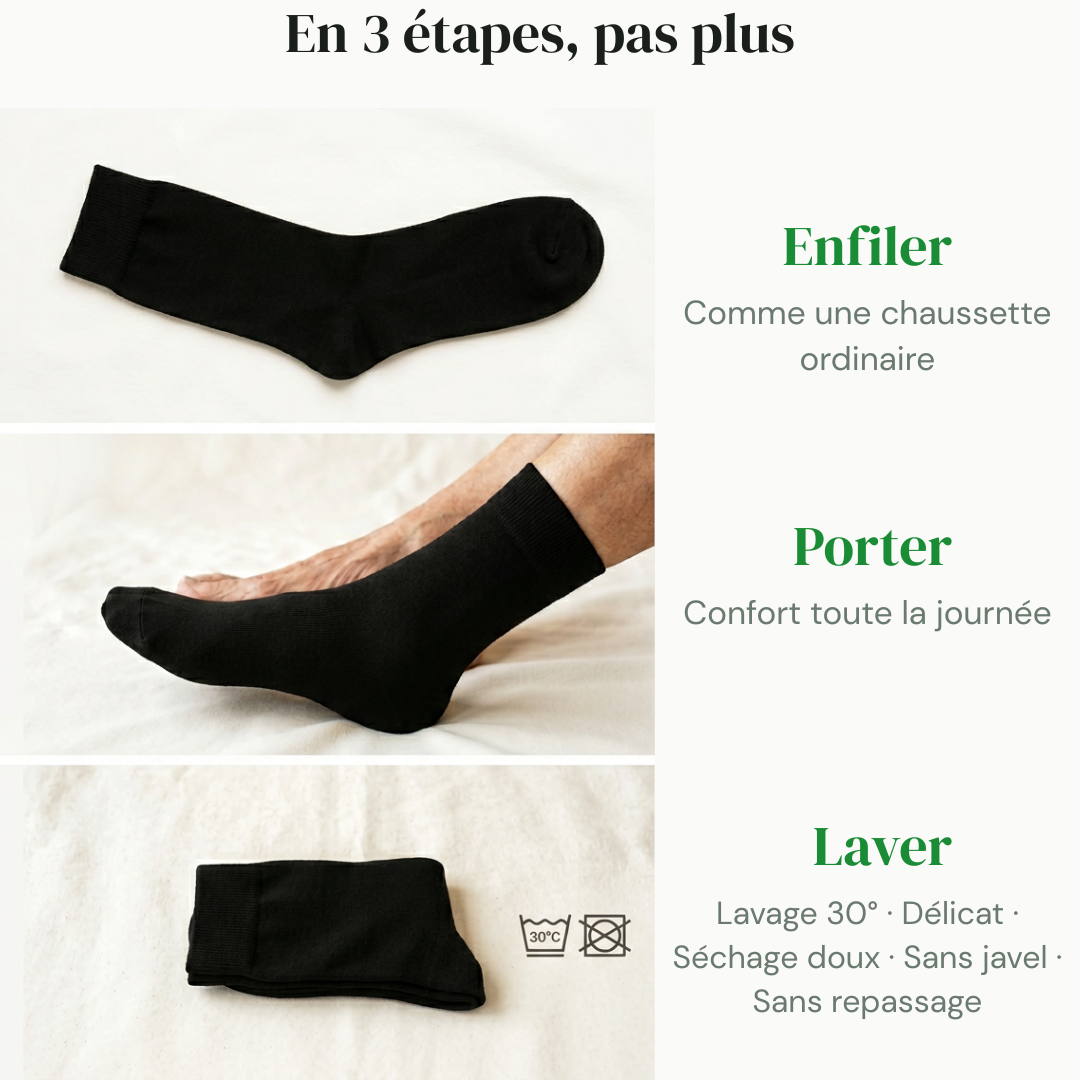 Chaussettes Diabetifit - Zéro couture, zéro pression