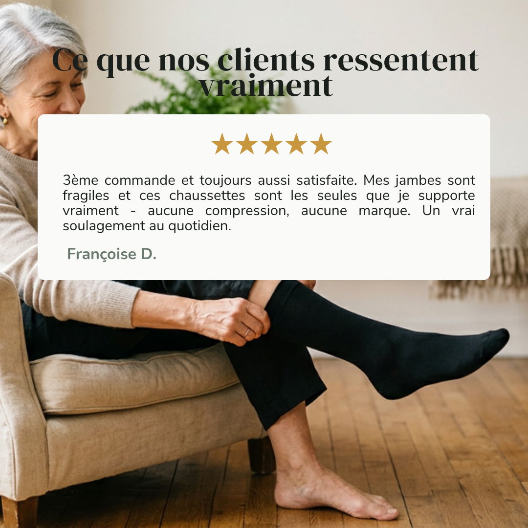 Chaussettes Diabetifit - Zéro couture, zéro pression